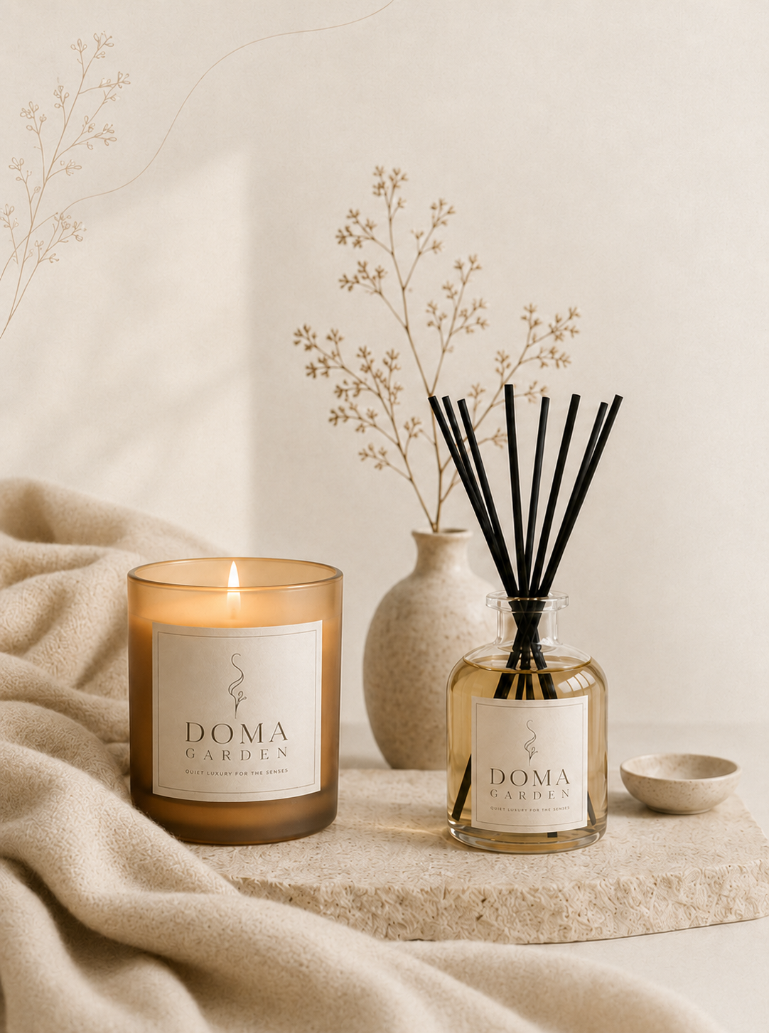 DOMA GARDEN — свічка та аромадифузор
